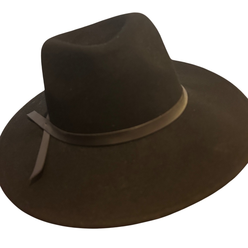 Universal Thread Black Wide Brim Fedora‎ Hat Adjustable